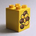 6213250【Yellow】デュプロ 2x2x2ブリック(豆,お菓子) 1個