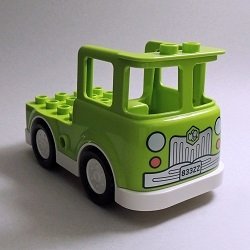 画像1: 6463369+6289302【Lime+White】デュプロ トラック 1個