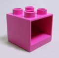 わけあり 4548542【Dark Pink】デュプロ 2x2x1.5キャビネット 1個