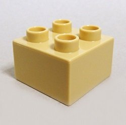 画像1: わけあり 4166963【Tan】デュプロ 2x2ブリック 1個