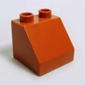 わけあり 4547301【Dark Orange】デュプロ 2x2スロープ 1個
