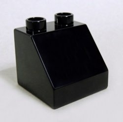 画像1: わけあり 4168694【Black】デュプロ 2x2スロープ45° 1個