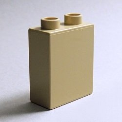 画像1: わけあり 4209851,6139508【Tan】デュプロ 1x2x2ブリック 1個