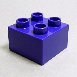 画像1: わけあり 6028109【Dark Purple】デュプロ 2x2ブリック 1個