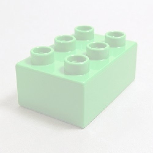 画像1: 4559584【Bright Green】デュプロ 2x3ブリック 1個