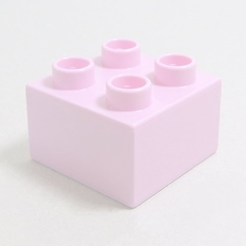 画像1: 4654353【Bright Pink】デュプロ 2x2ブリック 1個