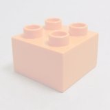 画像: 4159527【Orange】デュプロ 2x2ブリック 1個