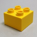 画像: 343724【Yellow】デュプロ 2x2ブリック 1個