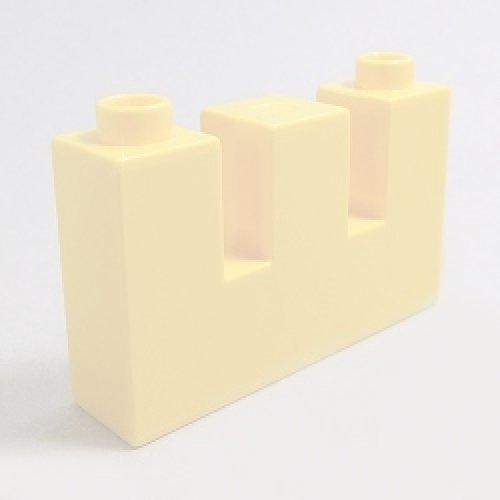 画像1: 6071250,6250858【Yellow】デュプロ 1x4x2スリット入りブリック 1個