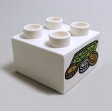 画像: 6058965【White】デュプロ 2x2ブリック(お金) 1個