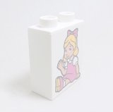 画像: 6109921【White】デュプロ 1x2x2ブリック(スージー・サンシャイン,両面プリント) 1個