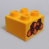 画像: 6099445【Bright Light Orange】デュプロ 2x2ブリック(ドングリ) 1個
