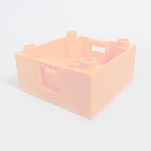 画像1: 6037358,6078340【Orange】デュプロ 4x4x1.5ハンドル付きボックス 1個