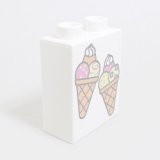 画像: 6099469【White】デュプロ 1x2x2ブリック(アイスクリーム) 1個
