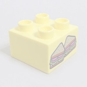 画像: 6099425【Bright Light Yellow】デュプロ 2x2ブリック(サンドウィッチ) 1個