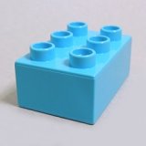 画像: 6138409【Medium Azure】デュプロ 2x3ブリック 1個