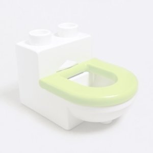 画像: 4112012＋6147227【White＋Lime】デュプロ トイレット 1個