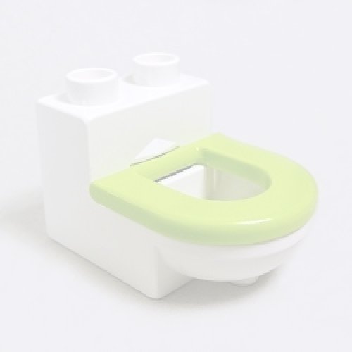 画像1: 4112012＋6147227【White＋Lime】デュプロ トイレット 1個