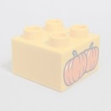 画像: 6124635【Bright Light Orange】デュプロ 2x2ブリック(パンプキン) 1個