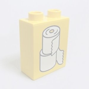 画像: 6173761【Yellow】デュプロ 1x2x2ブリック(トイレットペーパー) 1個