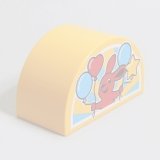 画像: 6186587【Bright Light Orange】デュプロ 2x4x2かまぼこブリック(風船を持ったウサギ) 1個