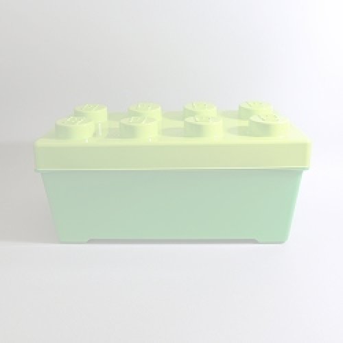 画像1: 【Lime＋Bright Green】レゴの空箱(中) 1個