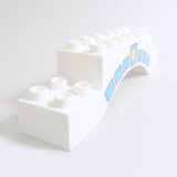 画像: 6251110【White】デュプロ 2x10x2アーチブリック(警察) 1本
