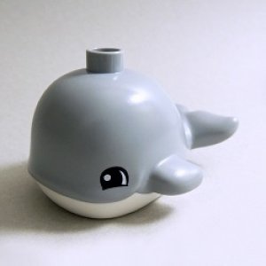 画像: 6262209【Light Bluish Gray】デュプロ 小さいクジラ 1個