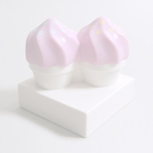 画像1: 6286291【Bright Pink＋White】デュプロ カップケーキ(トッピングあり) 1個