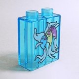 画像: 6302800【Trans-Light Blue】デュプロ 1x2x2ブリック(歌う魚) 1個