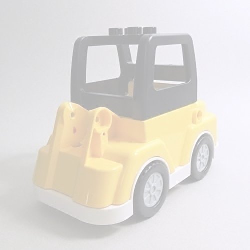 画像1: 6299072＋6299067＋6287574【Black＋Yellow＋White】デュプロ 建設機械の車体(おしてGO！) 1個