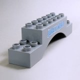 画像: 6346765【Light Bluish Gray】デュプロ 2x10x2アーチブリック(JURASSIC WORLD) 1本
