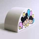 画像: 6330489【White】デュプロ 2x4x2かまぼこブリック(顔と風船と星) 1個