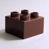 画像: 6390099【Reddish Brown】デュプロ 2x2ブリック 1個
