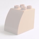 画像: 6391783【Medium Nougat】デュプロ 2x3x2カーブブリック 1個