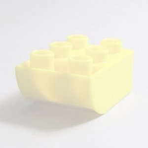 画像: 6376190【Vibrant Yellow】デュプロ 2x3逆カーブブリック 1個