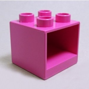 画像: わけあり 4548542【Dark Pink】デュプロ 2x2x1.5キャビネット 1個
