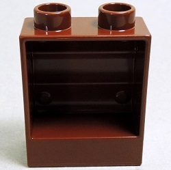 画像: 6094144【Reddish Brown】デュプロ 1x2x2ログブリック 1個