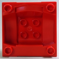 画像: 6071460【Red】デュプロ 4x4x1.5座席付きボックス(ライオンの紋章) 1個