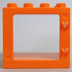 画像: 6020660,6097823【Orange】デュプロ 4x4x3窓枠 1個