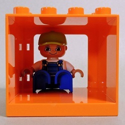 画像: 6020660,6097823【Orange】デュプロ 4x4x3窓枠 1個