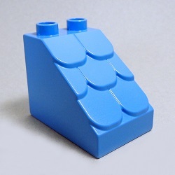 画像1: 6108952【Medium Blue】デュプロ 3x2x2屋根 1個