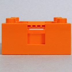 画像: 6037358,6078340【Orange】デュプロ 4x4x1.5ハンドル付きボックス 1個