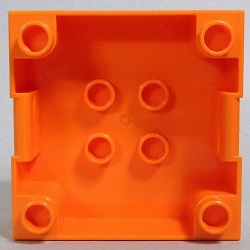 画像: 6037358,6078340【Orange】デュプロ 4x4x1.5ハンドル付きボックス 1個