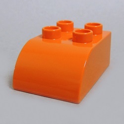 画像1: 4259655【Orange】デュプロ 2x3カーブブリック 1個