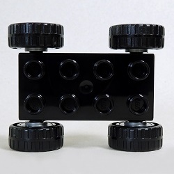 画像: 6048910【Black】デュプロ 2x4カーベース(Flat Silver Wheels) 1個