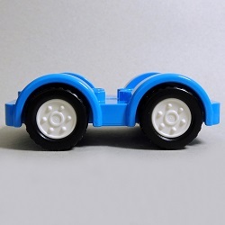 画像: 6172435,6201076【Dark Azure】デュプロ 2x6カーベース(White Wheels) 1個