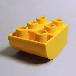 画像1: 6167549【Yellow】デュプロ 2x3逆カーブブリック 1個