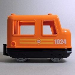 画像: 6227148＋6199719【Orange＋Black】デュプロ 電車 1個