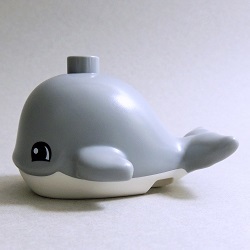 画像: 6262209【Light Bluish Gray】デュプロ 小さいクジラ 1個